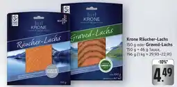 Edeka Krone Räucher-Lachs oder Graved-Lachs Angebot