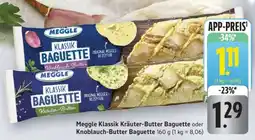 Edeka Meggle Klassik Kräuter-Butter Baguette oder Knoblauch-Butter Baguette Angebot