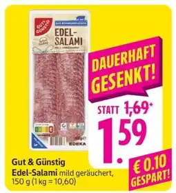 Edeka Gut & Günstig Edel-Salami Angebot