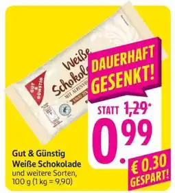 Edeka Gut & Günstig Weiße Schokolade Angebot