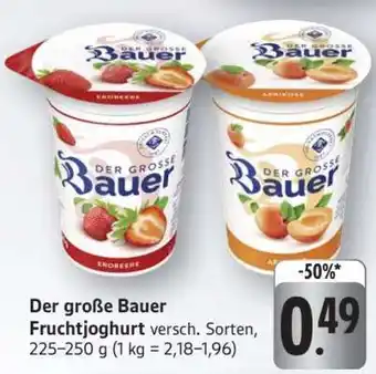 Edeka Der große Bauer Fruchtjoghurt Angebot