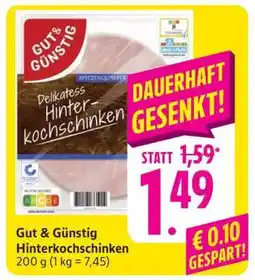 Edeka Gut & Günstig Hinterkochschinken Angebot