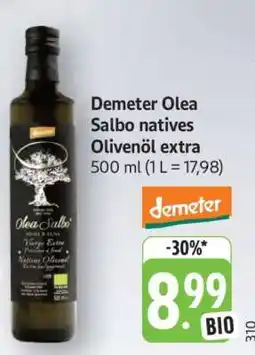 Edeka Demeter Olea Salbo natives Olivenöl extra Angebot