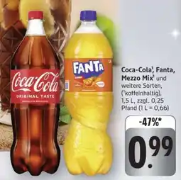 Edeka Coca­Cola/ Fanta/Mezzo Mix Angebot