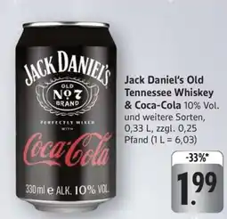 Edeka Jack Daniel's Old Tennessee Whiskey & Coca Cola Angebot
