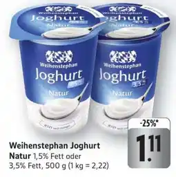 Edeka Weihenstephan Joghurt natur Angebot