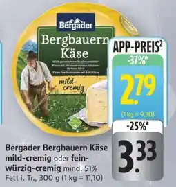 Edeka BERGADER Bergbauern-Käse Angebot