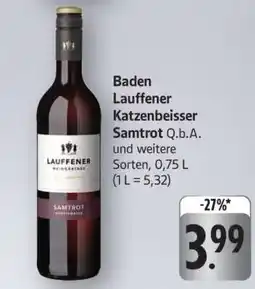 Edeka Baden Lauffener Katzenbeisser Samtrot Q.b.A Angebot