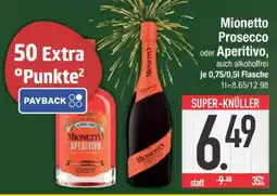 Edeka Mionetto Prosecco oder Aperitivo Angebot