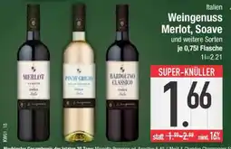 Edeka Weingenuss Merlot, Soave und weitere Sorten Angebot