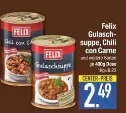 Edeka Felix Gulaschsuppe, Chili con Carne Angebot