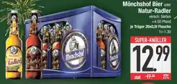 Edeka Mönchshof Bier oder Natur-Radler Angebot