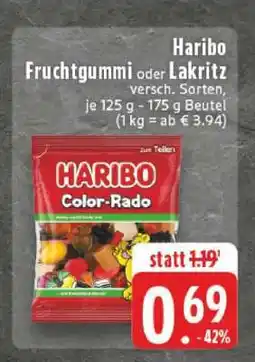 Edeka Haribo Fruchtgummi oder Lakritz Angebot