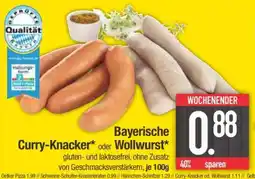 Edeka Bayerische Curry-Knacker oder Wollwurst Angebot