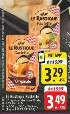 Edeka Le Rustique Raclette Angebot