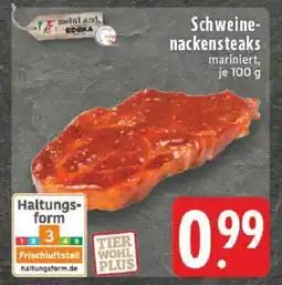 Edeka Schweinenackensteaks mariniert Angebot