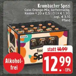 Edeka Krombacher Spezi Angebot