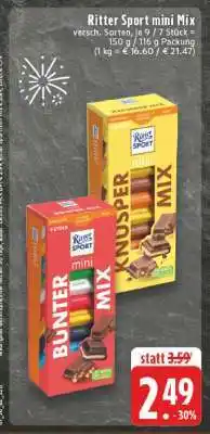 Edeka Ritter Sport mini Mix Angebot