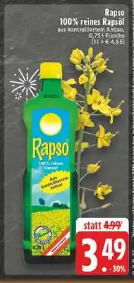 Edeka Rapso 100 % reines Rapsöl Angebot