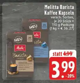 Edeka Melitta Barista Kaffee Kapseln Angebot