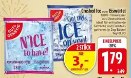 Edeka Crushed Ice oder Eiswürfel Angebot