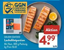 Aldi Süd GOLDEN SEAFOOD Lachsfiletportion Angebot