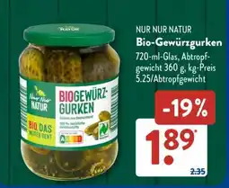 Aldi Süd Bio-Gewürzgurken Angebot