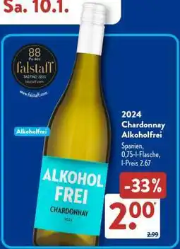 Aldi Süd 2024 Chardonnay Alkoholfrei Angebot