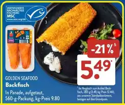 Aldi Süd GOLDEN SEAFOOD Backfisch Angebot