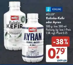 Aldi Süd Müller Kalinka-Kefir oder Ayran Angebot
