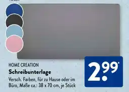 Aldi Süd HOME CREATION Schreibunterlage Angebot