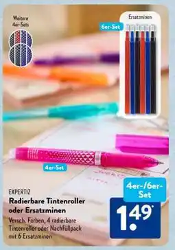 Aldi Süd EXPERTIZ Radierbare Tintenroller oder Ersatzminen Angebot