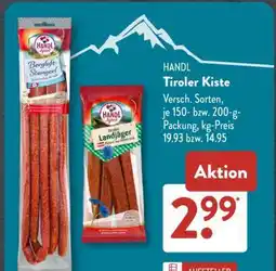 Aldi Süd HANDL Tiroler Kiste Angebot