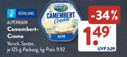Aldi Süd ALPENHAIN Camembert Creme Angebot