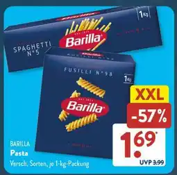Aldi Süd Barilla Pasta Angebot
