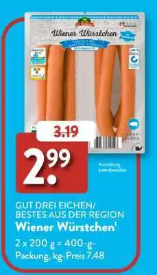 Aldi Süd Wiener Würstchen Angebot