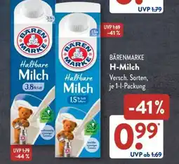 Aldi Süd Bärenmarke H-Milch Angebot