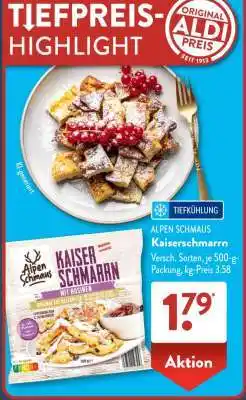 Aldi Süd Alpen Schmaus Kaiserschmarrn Angebot