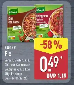 Aldi Nord Knorr Fix Angebot