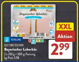 Aldi Süd GUT DREI EICHEN Bayerischer Leberkäs Angebot