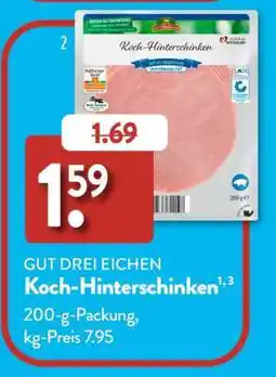Aldi Süd GUT DREI EICHEN Koch-Hinterschinken Angebot