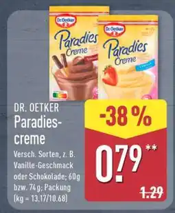 Aldi Nord DR. OETKER Paradiescreme Angebot