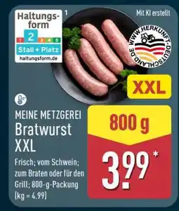 Aldi Nord MEINE METZGEREI Bratwurst XXL Angebot