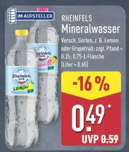 Aldi Nord Rheinfels Mineralwasser Angebot