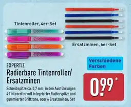 Aldi Nord EXPERTIZ Radierbare Tintenroller/Ersatzminen Angebot