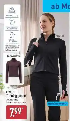 Aldi Nord CRANE Trainingsjacke Angebot