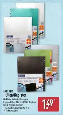 Aldi Nord EXPERTIZ Hüllen/Register Angebot