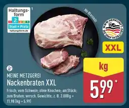 Aldi Nord MEINE METZGEREI Nackenbraten XXL Angebot