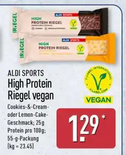 Aldi Nord ALDI SPORTS High Protein Riegel vegan Angebot
