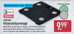 Aldi Nord AMBIANO Körperanalysewaage Angebot